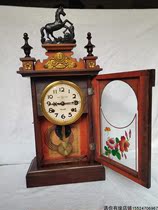 Early Yantai Watch Factory produced Baozi brand clock mechanical winding old hanging alarm clock nostalgic second-hand old-fashioned objects