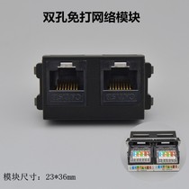 Type 128 Type-free Double Six Class one thousand trillion Network Module Eight Core rj45 Network port Module One 2 network cable modules