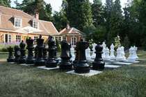 Chess outdoor use giant chessboard King 64cm chess piece set Park activity playground chess