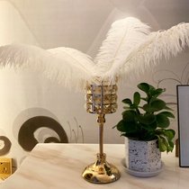 Nail salon decoration Net red decoration clothing store decoration INS Wind window dressing table desktop feather girl