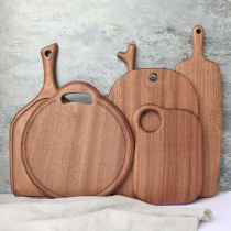 Solid wood cutting board chopping board Childrens Food Board Black sandalwood cutting fruit board wooden pizza board household chopping board tray