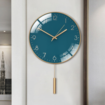 Nordic simple living room wall clock light luxury fashion creative hanging watch Home modern personality clock atmospheric quartz clock
