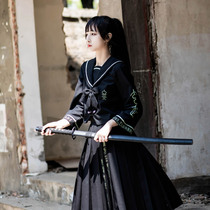 Shanchuan Club (Xuanwu) original bad jk uniform set Orthodox Seaman uniform Middle clothing autumn and winter long skirt women