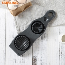 Kitchen household multi-function egg cutter dual-use double-headed plastic two-in-one preserved egg egg slicer stainless steel wire
