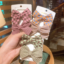 Childrens bow hairclip Korean Girl clip hair accessory little girl side clip cute princess broken hairclip headgear
