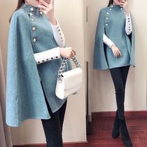 2020 autumn and winter New Korean version of pop Nizi coat female medium long Heben wind cloak student coat