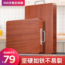 Thai old iron wood cutting board Solid wood household antibacterial mildew cutting board Cutting board Sticky board Large thickened whole wood knife chopping board
