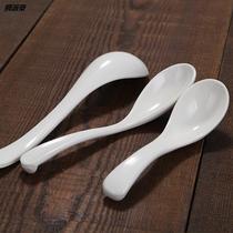 Melamine spoon long handle commercial household Malatang with hook color restaurant porcelain plastic small spoon spoon spoon spoon spoon
