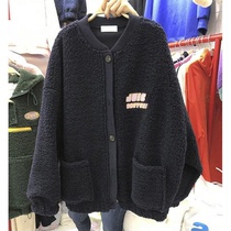 Special cabinet Withdrawal Yu Orders Big Cards Cut foreign trade Winter size Sheep Lamb Sweater Sweater Jacket Woman Glint Thickened Blouse