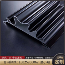 Curtain Wall irregular metal wave board aluminum profile corrugated European door head aluminum veneer triangle concave and convex great wall board