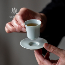 Guan Lan antique tire coaster household heat insulation non-slip mat tea cup cushion cup holder retro kung fu tea ceremony zero with tea tray