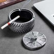Nordic Ins Retro Ashtrays Personality Living Room Creative Home Trend Office Cement Brief Decorative Smoke Cylinders