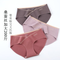 Mulberry Silk Antibiotic-free Pregnant Woman Underwear Pure Cotton Size Up 200 Lady Low Waist Tobellied Breathable Triangle Pants