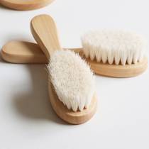 Wool newborn small comb baby baby boy baby girl special soft massage brush child care comb home