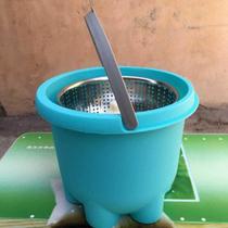 Drying bucket Small mini water bucket Single bucket hand-pressed rotary drying mop Stainless steel dehydration single bucket