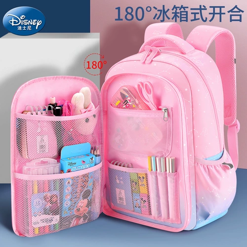 Дисней, вместительный и большой детский школьный рюкзак со сниженной нагрузкой, защита позвоночника, надевается на плечо