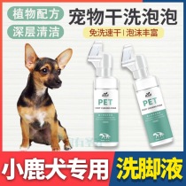 Small Deer Dog Special Foot Meat Pad Rubbing Feet Dog Clean Foot Foam Washing foot liquid Free to wash and deodorize Bacteriostatic Portable God