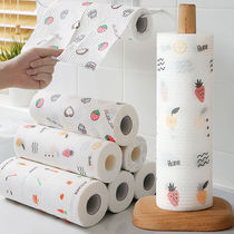 2 rolls of kitchen special paper towel lazy rag wet and dry easy to clean and not stained with oil