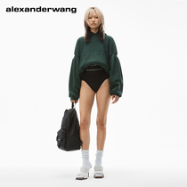 ALEXANDER WANG ALEXANDER WANG Ms. High waist ribbed plain logo stretch underwear Black
