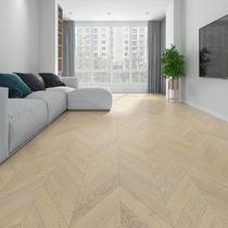  Light luxury style log gray oak fishbone herringbone multi-layer solid wood composite floor household environmental protection waterproof floor heating