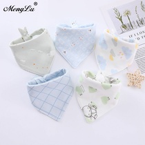 Monroe Triangle Towel Baby Saliva Towel Female Princesss Male Baby Pure Cotton Walled Pocket Gauze Surrounding Mouth Waterproof Spring Summer
