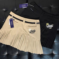 Autumn new golf skirt outdoor leisure sports slim quick-drying womens skirt anti-light half skirt