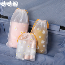 Little Daisy frosted drawstring bag ins corset pocket underwear storage bag small items dormitory student transparent split bag