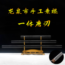 Dragon Springs city ten thousand Round Handle Vehicle Cutter Body Cold Weapon Defense of Tang Horizontal Knife Hand Forged and Integrated Treasure Sword Unopened Blade