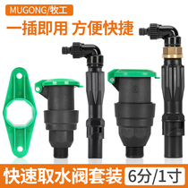 Quick water intake valve 6 sub-water taker landscaping lawn ground water-in-water floor joint water taking pole outdoor dn25