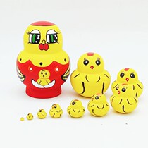 ten-story small belly panda Russian kit Wooden Toy Craft Gift for a May Valentines Day Gift Pendulum