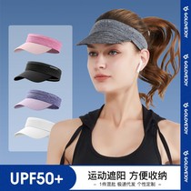 Summer shade sports hat suction perspiration breathable sunscreen portable speed dry air top hat male and female head with duck tongue cap XMZ189