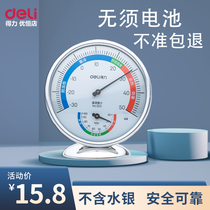 Able 9011 thermometer indoor and outdoor dual-use high-precision pharmacy children indoor baby room warm precision hygrometer