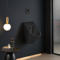 Strong steel Black stainless steel urinal Bar Wall-mounted Induction urinal Hotel mens urinal urinal