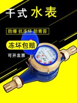 Water meter household air defense to tap water 4 points dry Ningbo rotor type copper cover copper joint check valve anti-freezing