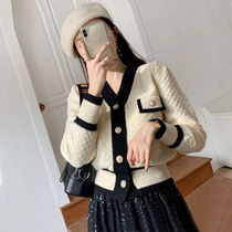 Xiao Xiangfeng Knitted Cardigan Jacket Womens Winter Short Ladies Temperament Loose Sweater 2021 New Thick Top Spring and Autumn