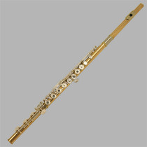 Flute instrument German Asian gold tube body French button opening and closing dual-purpose professional saxophone material sterling silver flute head