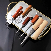 Japanese ice chisel ice hammer round ice hockey hammer ice opener cutting ice knife imported trigeminal ice hammer