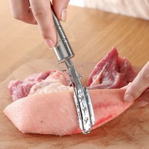Scraping pig hair knife stainless steel hair scraping knife hair shaving tool fish scale planing haircut clip to pig