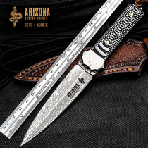 Outdoor knives with the wind sharp knives cold weapons sabers tritium Damascus steel straight knives