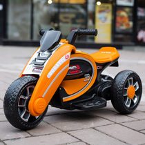 Childrens electric motorcycle tricycle 1-3-6 years old children toy car boy girl baby battery car can sit