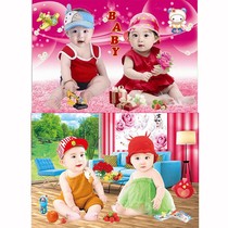 Dragon and Phoenix Male Baby Poster Photo Baby Pictorial Beautiful Cute Baby Portrait Pregnant Women Twins Teaching Wall Sticker