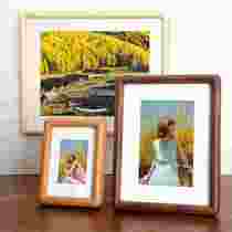 Black walnut photo frame solid wood mortise and tenon rounded corner table 5 6 inches 7 8 10 12 inches A4 washed photos to make a photo frame