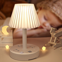 Night light plug-in bedroom bedside baby feeding eye protection home sleep night girl heart lamp