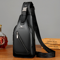 Genuine Leather Male Chest Bag Casual Men Bag single shoulder Inclined Satchel Satchel Head Layer Bull Leather Man Bag Chest Front Small Backpack Tide