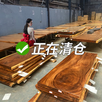 Okan solid wood log board tea table tea table table desk bar flower ebony table table walnut furniture clearance