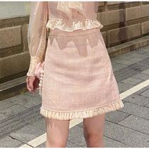 Xiaoxiang dress Korean little foreign style new fashion wooden ear lace-up jacket breasted slim thin