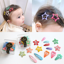  Baby small clip drip BB clip Korean version of childrens wild candy color baby bangs broken hair edge clip girls hair accessories