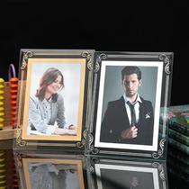 Transparent glass crystal photo frame pendulum 5 inch 6 inch small photo frame 7 inch 8 inch 10 inch B5 frame a4 display frame