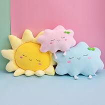 Ground Floor Bursting with Nap Pillow Inns Creative Sun Clouds Car Hug Pillow Headboard Lean on pillowdown Toy Toy Toy Cushions