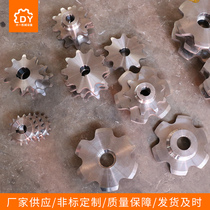 Carbon steel gears for industrial non-standard sprockets for single and double-row transmission of carbon steel gears to process various stainless steel mechanical sprocket parts